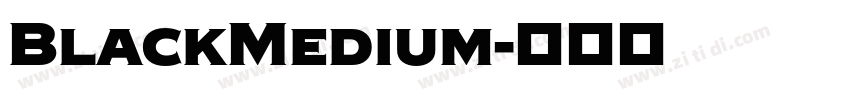 BlackMedium字体转换
