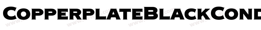 CopperplateBlackCond字体转换