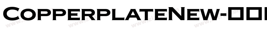 CopperplateNew字体转换