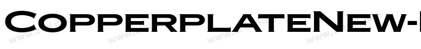CopperplateNew字体转换