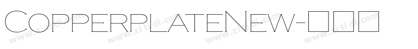 CopperplateNew字体转换
