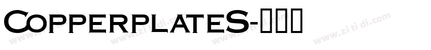 CopperplateS字体转换