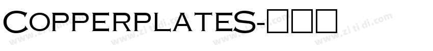 CopperplateS字体转换