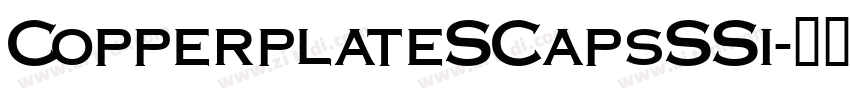 CopperplateSCapsSSi字体转换