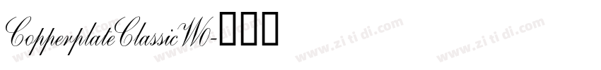 CopperplateClassicW0字体转换