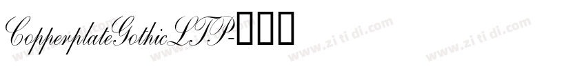 CopperplateGothicLTP字体转换