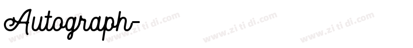 Autograph字体转换