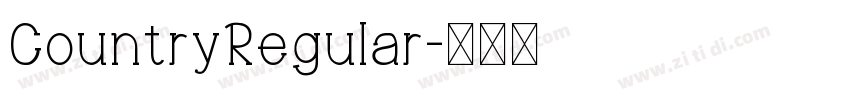 CountryRegular字体转换 CountryRegular字体转换