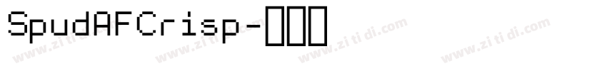 SpudAFCrisp字体转换