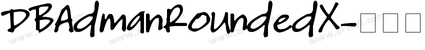 DBAdmanRoundedX字体转换
