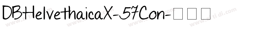 DBHelvethaicaX-57Con字体转换