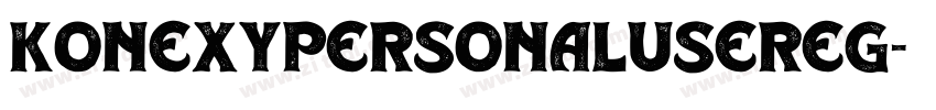 KonexyPersonalUseReg字体转换