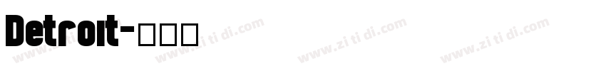 Detroit字体转换