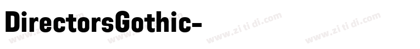 DirectorsGothic字体转换