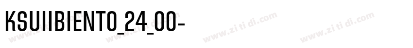 KSUIIBIENT0_24_00字体转换