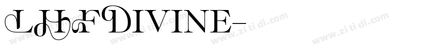 LHFDivine字体转换