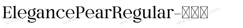 ElegancePearRegular字体转换