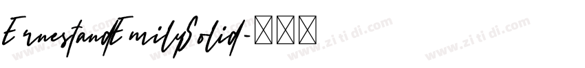 ErnestandEmilySolid字体转换