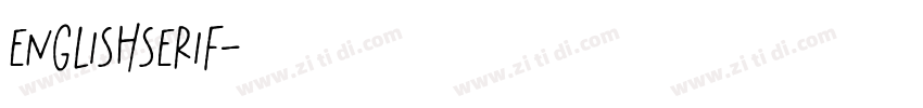 EnglishSerif字体转换
