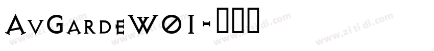 AvGardeW01字体转换