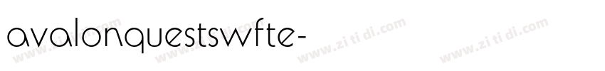 avalonquestswfte字体转换