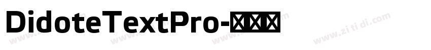DidoteTextPro字体转换
