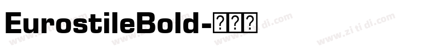 EurostileBold字体转换