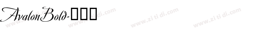 AvalonBold字体转换