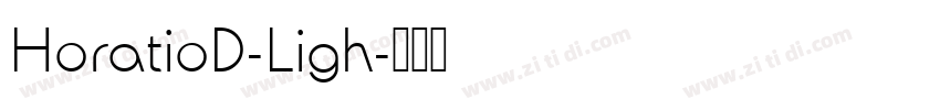 HoratioD-Ligh字体转换