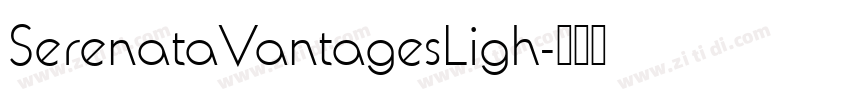 SerenataVantagesLigh字体转换