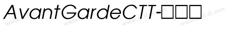 AvantGardeCTT字体转换