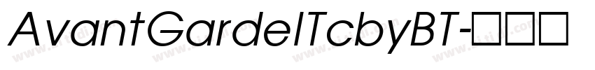 AvantGardelTcbyBT字体转换