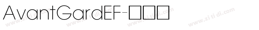 AvantGardEF字体转换