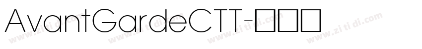 AvantGardeCTT字体转换
