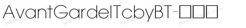 AvantGardelTcbyBT字体转换