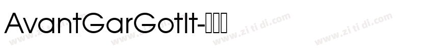 AvantGarGotIt字体转换