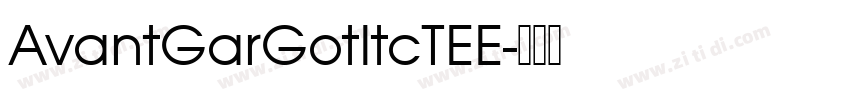 AvantGarGotItcTEE字体转换