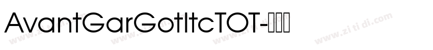 AvantGarGotItcTOT字体转换