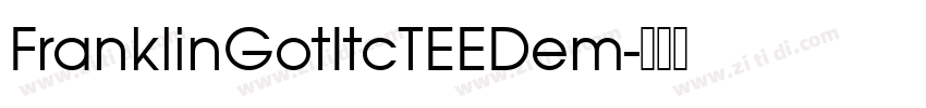 FranklinGotItcTEEDem字体转换
