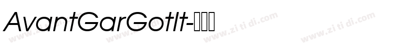AvantGarGotIt字体转换
