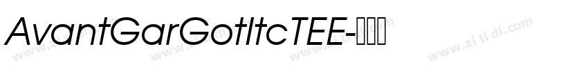 AvantGarGotItcTEE字体转换