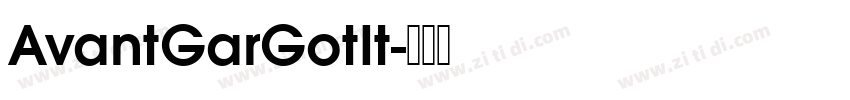 AvantGarGotIt字体转换
