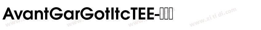 AvantGarGotItcTEE字体转换