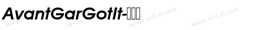AvantGarGotIt字体转换