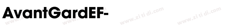AvantGardEF字体转换