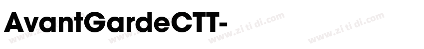 AvantGardeCTT字体转换