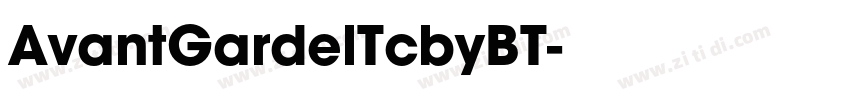 AvantGardelTcbyBT字体转换