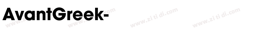 AvantGreek字体转换