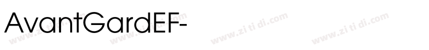 AvantGardEF字体转换
