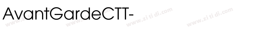 AvantGardeCTT字体转换